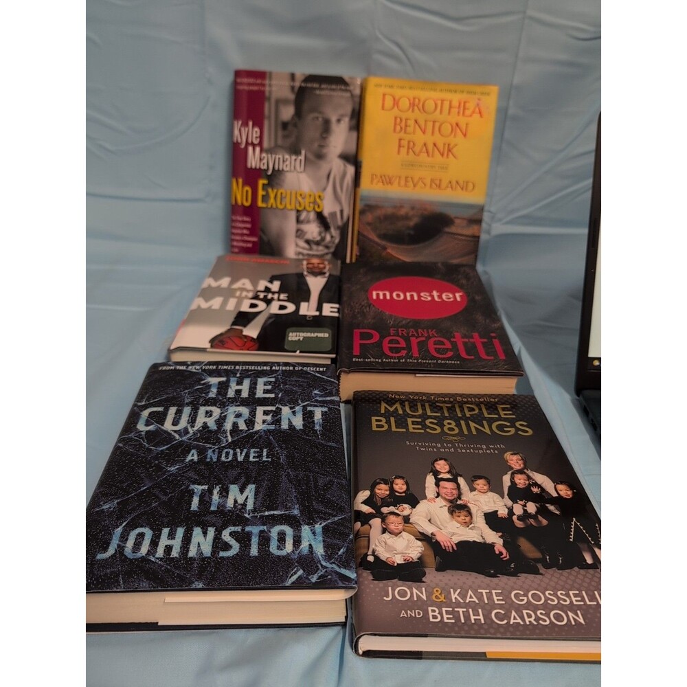 Lot of 6 Hardcover BooksINSTANT COLLECTION MIX GENRE SET Includes Autograph Copy
